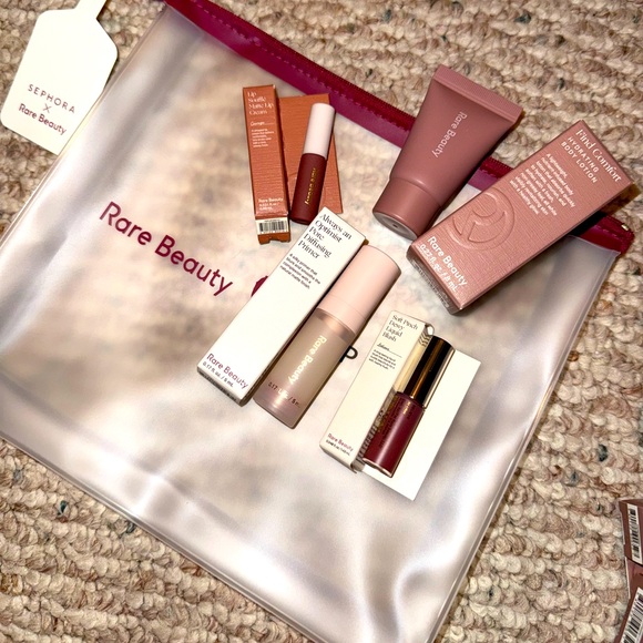 Rare Beauty x Sephora Travel Makeup Pouch with mini bundle New - Picture 1 of 11